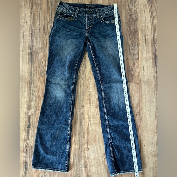 Silver Jeans Julia Women's Boot Cut Western Glove Works Denim Size W28 / L34 - Picture 7 of 10